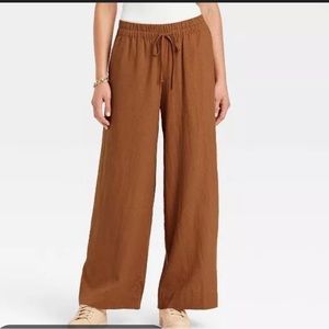 A New Day New without tags brown wide leg linen pants